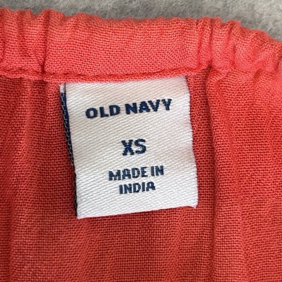 OLD NAVY Spaghetti Strap Top Womens XS TP Pink Coral Adjustable Flowy Tiered - Picture 6 of 8